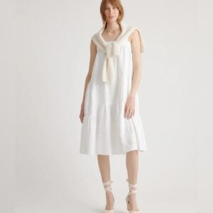 Quince Organic Linen Trapeze Dress